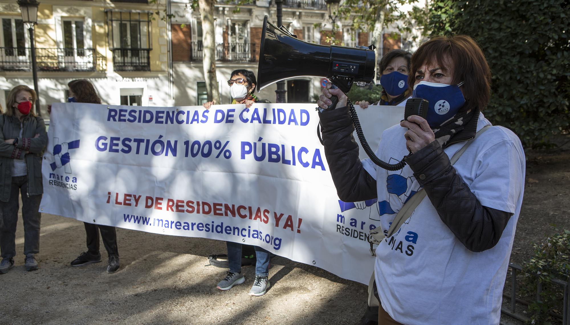 Concentración de la Marea Residencias por la inacción de la Fiscalía en las querellas por lo sucedido en las residencias de la CAM. - 8
